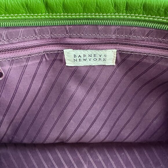 Green Leather Duffel Bag from Barneys - Picture 3 of 6